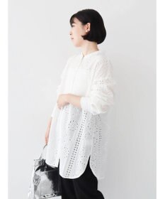 Green Parks ・ＳＵＧＡＲ　ＳＰＯＯＮ　刺繍レースシャツチュニック