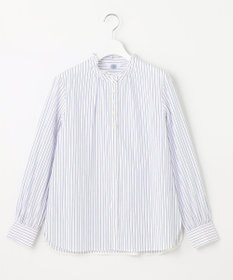 J.PRESS LADIES 【洗える】 BEZ VEGA フリル ストライプ ブラウス