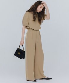 自由区 【SHIHOさんコラボ・洗える】バックサテンジョーゼット ブラウス