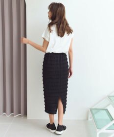 Feroux 【洗える】カットフリルＩラインスカート