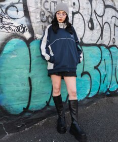 WEGO 【ユニセックス着用ITEM/MLサイズ展開】パイピングトラックジャケット