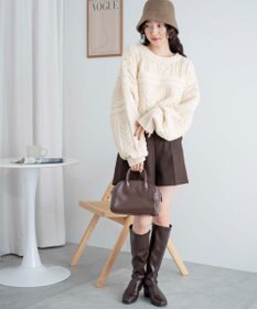 WEGO ケーブルショートニット