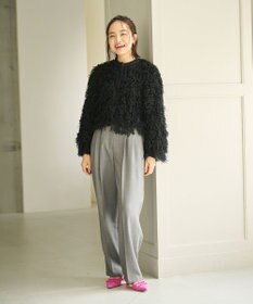 #Newans リボンヤーンニットカーディガン