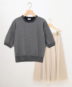 組曲 【WEB限定・2SET】シャイニーラメニット×チュールスカート