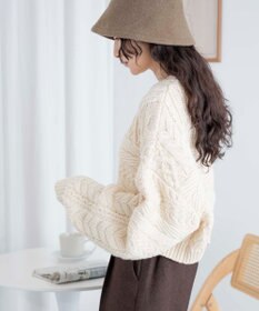 WEGO ケーブルショートニット