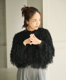 #Newans リボンヤーンニットカーディガン