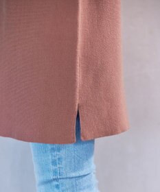 Tiaclasse L 【洗える】配色ドルマンニットチュニック