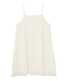 YECCA VECCA レースサテンキャミチュニック