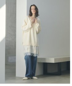 YECCA VECCA レースサテンキャミチュニック