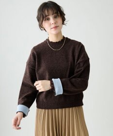 ANY L モールニットプルオーバー