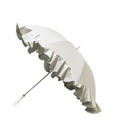 MOONBAT 【一級遮光日傘】LANVIN en Bleu (ランバン オン ブルー)  長傘 フレアフリル 遮光 遮熱 UV