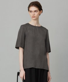 ICB 【洗える】 キュプラピグメントクロス ブラウス