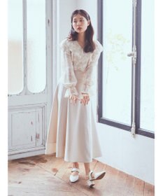 earth music&ecology バックレースアップスカート