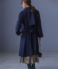 組曲 ライトビーバー トレンチライク ロングコート