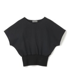 uncrave ダブルフェイスジャージー ドルマンスリーブリブトップス