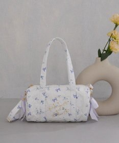 Maison de FLEUR フラワーリボンプリント2Wayボストンバッグ
