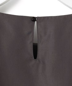 23区 【汗じみ防止/洗える】スムースデザイン ラッフルカラー カットソー