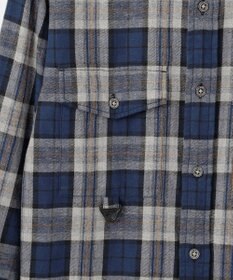 JOSEPH ABBOUD MOUNTAIN 【サスティナブル】オーガニックラフィーチェック シャツ