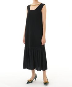 GRACE CONTINENTAL ネックレス付ティアードドレス