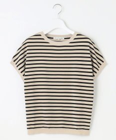 23区 L 【洗える】レーヨンポリエステルストレッチ プルオーバー ラメニット