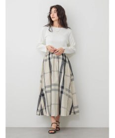 AMERICAN HOLIC チェックメモリーフレアスカート