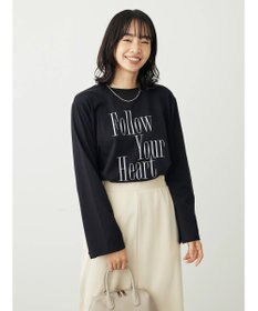 Green Parks ・Ｐｅｔｉｔ　Ｆｌｅｕｒ　ロゴｐｔフレアスリーブロンＴ