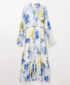 GRACE CONTINENTAL ビッグボタニカルシャツワンピース