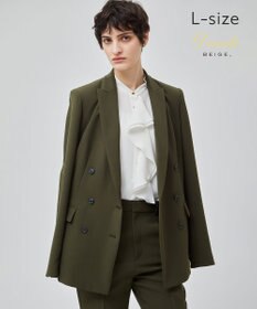 洗える・L-size】ALAINA / ダブルジャケット / BEIGE