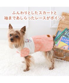 PET PARADISE リサとガスパール 刺繍 レース ワンピース 小型犬