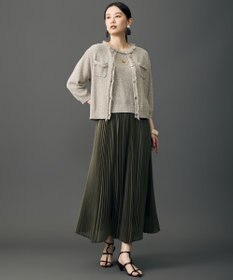 自由区 シャイニーオーガンジープリーツ スカート