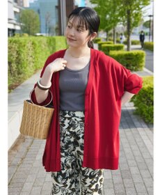 CRAFT STANDARD BOUTIQUE UVカット/接触冷感/マシンウォッシャブル/Vネックビッグニットカーディガン