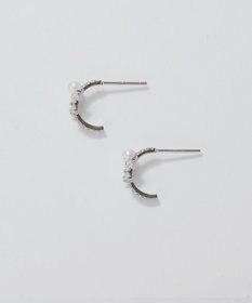 Phoebe 〈オンワード限定セット〉ロマンティックビジューバタフライフープピアス×リッチラインフォースシューネックレス　