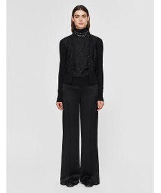 JOSEPH レース&ニット　Vネックカーディガン