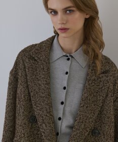 GRACE CONTINENTAL カルゼツイードダブルジャケット