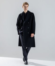 JOSEPH HOMME 【LEON掲載】【新素材】ウールキャメルリバー　ダブルブレストチェスターコート