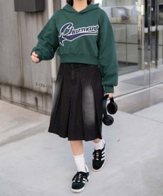 WEGO スタジアムロゴショートプルパーカー