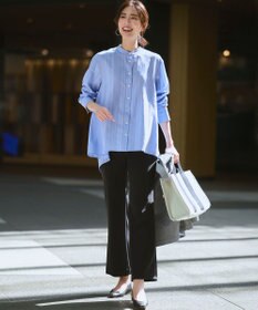 23区 L 【一部予約】ストレッチダブルクロス フレアパンツ