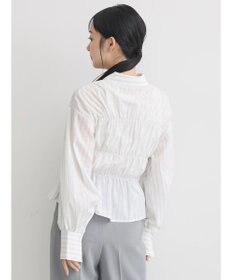 earth music&ecology ビスチェライクシャーリングシャツ（ストライプ）