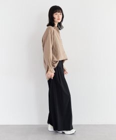 YECCA VECCA ドライタッチストレッチワイドパンツ