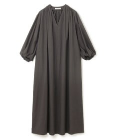 BEIGE， 【洗える】MALLOW / コットンパフスリーブマキシドレス