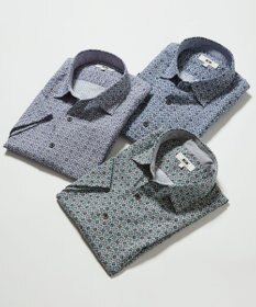 JOSEPH ABBOUD 【サスティナブル】リヨセルリネンプリント シャツ