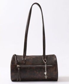 WEGO キラキラチャーム付きドラムボストンバッグ