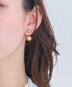 Phoebe バックモチーフイヤリング　コンビメタル