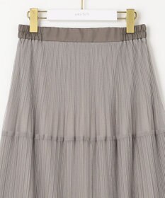 ANY SIS 【美人百花7月号掲載】プリーツチュールティアード スカート