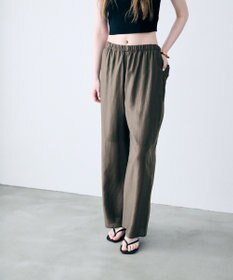 uncrave リヨセルシルクローン ギャザーパンツ