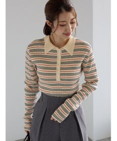 Te chichi パネルパターンアソートリブポロニット