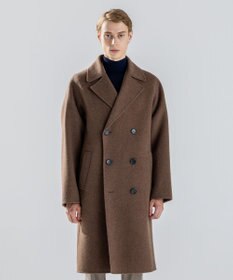 JOSEPH HOMME 【LEON掲載】【新素材】ウールキャメルリバー　ダブルブレストチェスターコート