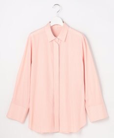 自由区 【着回し力抜群・レイヤードにも】ドレープブロード シャツブラウス