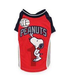 PET PARADISE スヌーピー バレーボール Tシャツ 接触冷感《レッド》 中型犬 大型犬