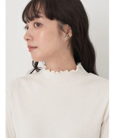 earth music&ecology チェーンリブハイネックプルオーバー